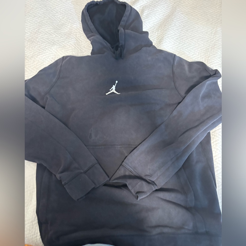 Jordan Black Hoodie with Logo